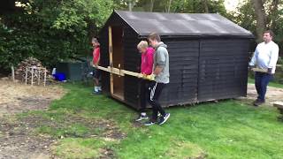 How to move a shed in 37 seconds [upl. by Macintyre]