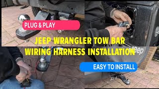 WRANGLER TOWBAR WIRING HARNESS INSTALL [upl. by Agustin]