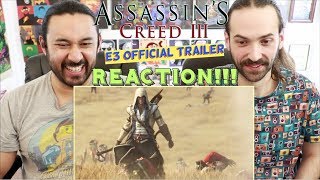 ASSASSINS CREED 3  CINEMATIC TRAILER REACTION [upl. by Enilreug]