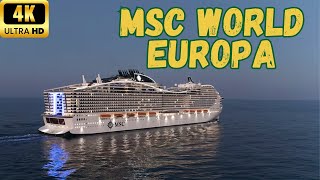 【4K】MSC World Europa Complete Ship Tour  60 fps Full Version [upl. by Viviyan487]