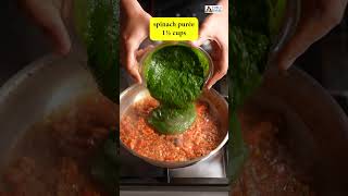 lehsuni palak paneer foodshorts shortsyoutube food recipe [upl. by Cassiani]