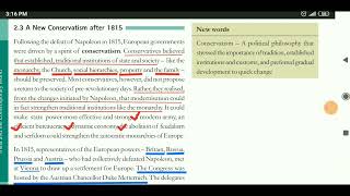 A New Conservatism after 1815 Treaty of Vienna Class 10 Chapter 1 History NCERT CBSE [upl. by Asylem54]