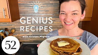 The Best Whole Grain Pancake Recipe Youll Ever Make  Genius Recipes [upl. by Asserrac162]