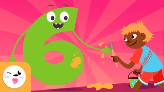 Number 6  Learn to Count  Numbers from 1 to 10  The Number 6 Song [upl. by Ordnagela]