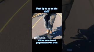 First double pegger to seat stander transitions on the fz07 shorts wheelie [upl. by Lierbag633]