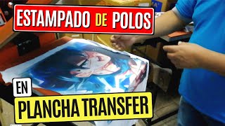 COMO HACER ESTAMPADO DE POLOS EN PLANCHA TRANSFER [upl. by Yand439]