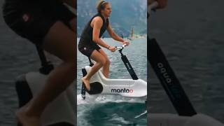 Worlds First Hydrofoil E Bike 🚴‍♀️  Manta5 Hydrofoiler XE1  Water Bike [upl. by Alaine735]