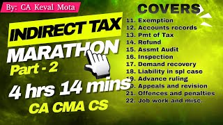 INDIRECT TAX MARATHON N 24D 24 PART 2 [upl. by Chrystal]