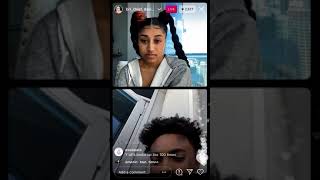 Bri and davine jay Arguing on Ig live after davine cheated [upl. by Adlesirhc]