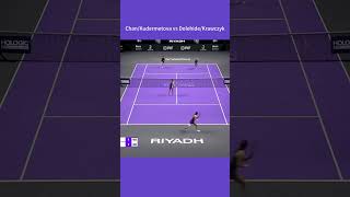 WTA Finals 2024 Doubles R1 ChanKudermetova vs DolehideKrawczyk 2 wta tennis highlights [upl. by Nida]