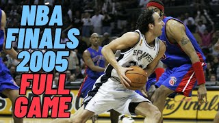 Detroit Pistons VS San Antonio Spurs  NBA Finals 2005 Game 2 [upl. by Annovy233]