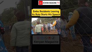 How residents of Embu left the scene immediately after the President started his speech after Uhuru [upl. by Aehsel]