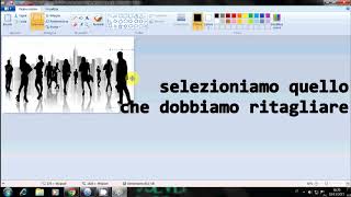 Come ritagliare unimmagine con PAINT [upl. by Jakie]