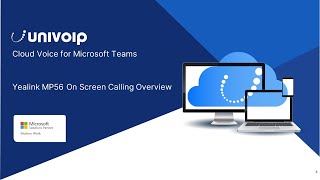 Microsoft Teams Phone Yealink MP56 On Screen Calling Overview [upl. by Airtemad]