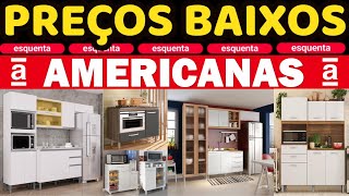 PREÇOS BAIXOS DE MÓVEIS PARA COZINHAS NAS AMERICANAS ACHADOS E OFERTAS DE COZINHA ARMÁRIOS FRUTEIRA [upl. by Wolram]