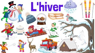 découvrir le lexique de lhiver phrases et mots Vêtements animaux sports objets [upl. by Eniarol711]