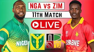 Zimbabwe vs Nigeria 11th Match LIVE  ZIM vs NIG  Mens African Games T20 [upl. by Yong991]