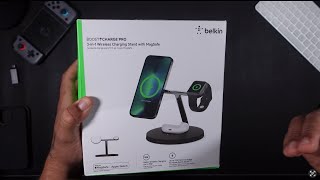 Belkin 3 n 1 Wireless Charging Stand with MagSafe  “Unboxed” [upl. by Cece]