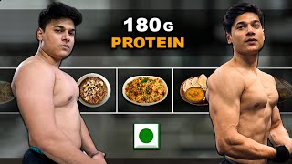 Full Day of Eating for Fat loss  Vegetarian Diet  180g protein [upl. by Adlev]