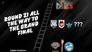 Predicting the NRL Ladder For The Remainder of The 2024 Season  Round 21 to Grand Final [upl. by Aimehs]