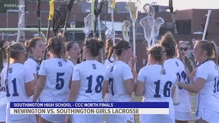 Southington girls lacrosse beats Newington in CCC North Finals [upl. by Skillern]