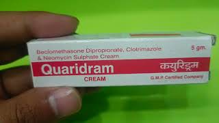 Beclomethasone Dipropionate Clotrimazole amp Neomycin Sulphate Cream Uses In Hindi  QUARIDRAM CREAM [upl. by Lemar877]