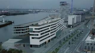 Drohnenflug über die HafenCity Universität Hamburg HCU [upl. by Lander752]