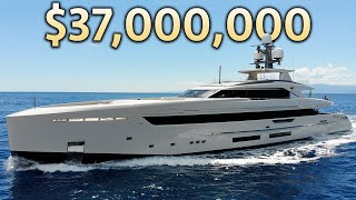 Inside a 37000000 Italian Luxury Megayacht with a Helipad [upl. by Jutta]