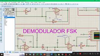 modulacion y demodulador FSK en Proteus [upl. by Myers231]