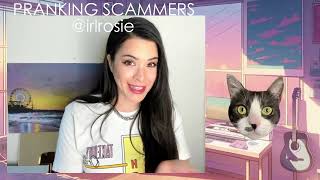 Pranking Scammers  LIVE IRLrosie [upl. by Mcwilliams]