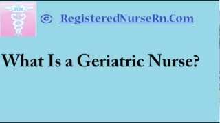 Geriatric Nursing  Geriatric Nurse Salary and Job Description [upl. by Benedikta864]