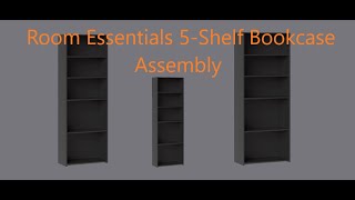 Room Essentials 5 Shelf Bookcase Assembly [upl. by Meredithe]