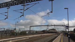 Avanti West Coast Class 390 pass Rugby for Manchester Piccadilly via Crewe [upl. by Akirdnuhs]