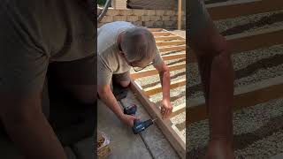 Deck Build with DongCheng 20VMax Brushless Cordless Hammer Drill DCJZ2050i [upl. by Ennahgiel923]