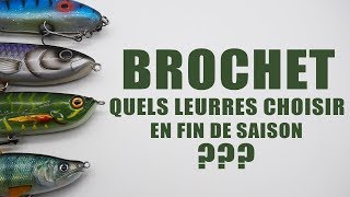 Que choisir comme LEURRE pour le BROCHET [upl. by Paco]