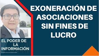 🔴EN VIVO Exoneracion de impuestos de las Asociaciones SIN FINES DE LUCRO 2020 [upl. by Weitman]