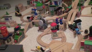 A Thomas Wooden Railway Layout [upl. by Nirol448]