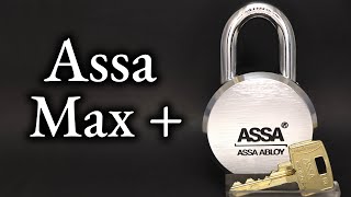 284 Assa Max  Round Body Padlock Picked and Gutted [upl. by Ednew]