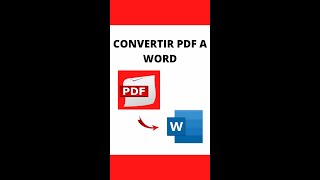 ✅ CONVERTIR un DOCUMENTO PDF a WORD 🔥 convertir pdf Word documento aprender [upl. by Ailec]