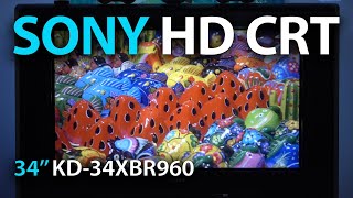 Sony HD CRT TV  Best TV for Gaming on Retro Mini Classic Consoles KD34XBR960 Trinitron WEGA HDTV [upl. by Layton]