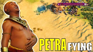 Civ 6  This May Be My Greatest Petra City EVER If This Works – 1 Deity Khmer Civilization VI [upl. by Trakas30]