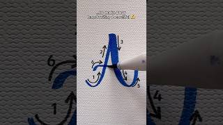 Lettering for Beginners Shorts Nhuandaocalligraphy lettering [upl. by Ahsenrad]