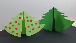 Sapin pop up  une carte qui fait aussi décoration [upl. by Agler]