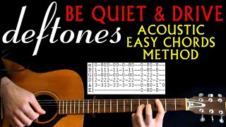 Deftones Be Quiet and Drive Easy Acoustic Guitar Lesson  Guitar Tabs  Guitar Chords  Far Away Tab [upl. by Idalia]