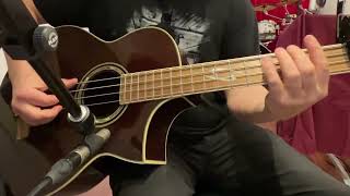 Acoustic bass guitar with flatwound strings [upl. by Verity]