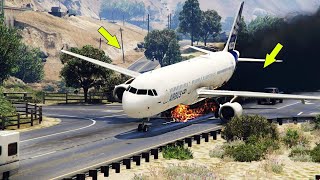 Malaysian Airbus a380 Collide amp Crash Emergency land at UAE Today gta5 fyp shorts [upl. by Evalyn340]