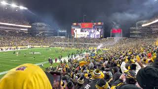 Big Ben Roethlisbergers final entrance for the Steelers at Heinz field [upl. by Dani]