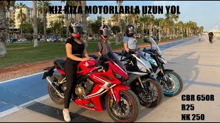 3 KIZ 3 MOTOSİKLET 2700 KM  PART 1 EDİRNEMERSİN [upl. by Kere]