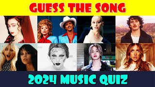 Music Quiz 2024  Guess the Song Recent Songs Quiz [upl. by Jorge919]