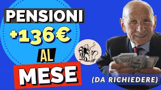 PENSIONI IMPORTANTE❗️AUMENTO fino a 136 EURO al mese DA RICHIEDERE❗️👉 MAGGIORAZIONI SOCIALI [upl. by Orimar]